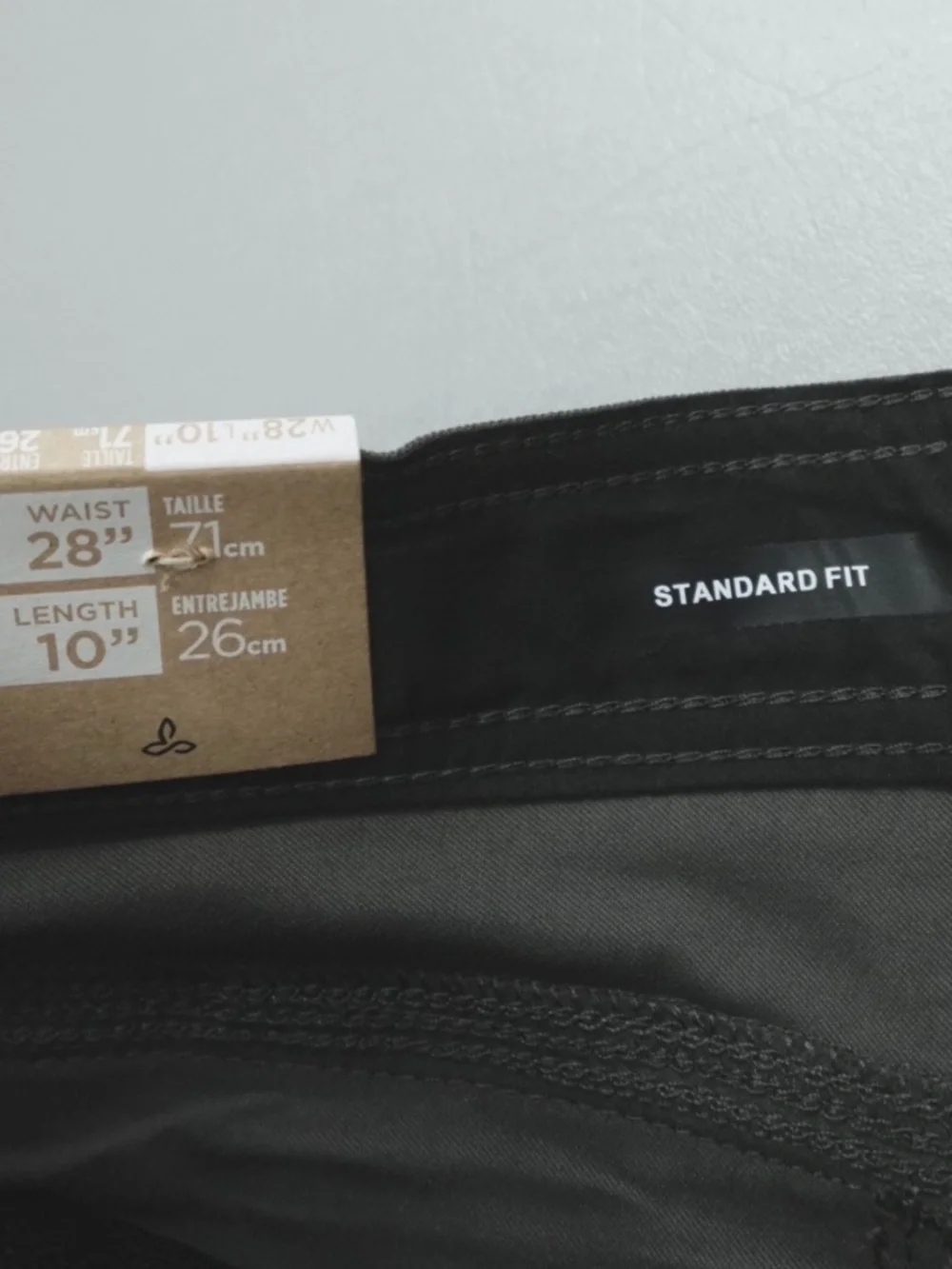 prAna Mens Stretch Zion II Gray Outdoor Hiking Cargo Shorts  28/10 NWT Dark Iron